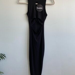 Nookie Elegant Black Backless Dress